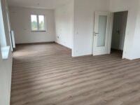 Wohnzimmer mit offener Küche