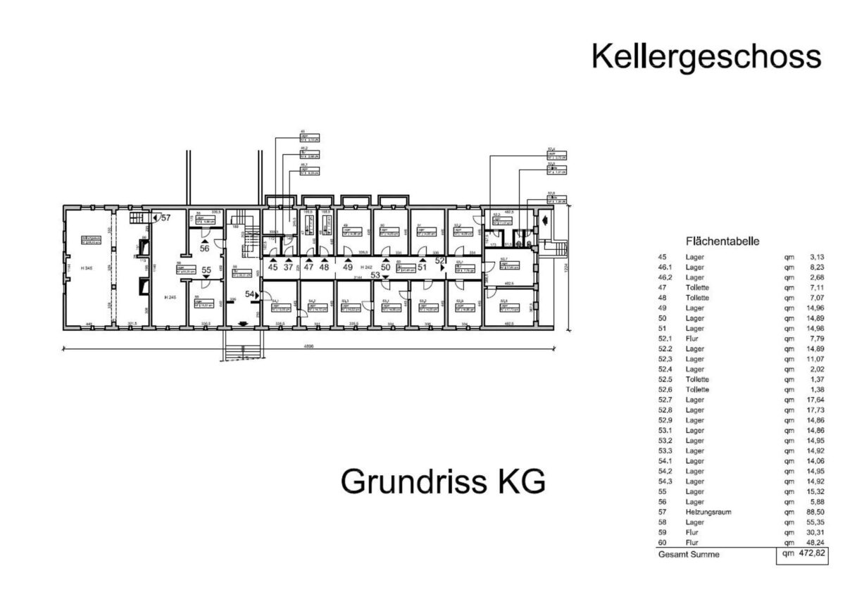 Grundriss Keller